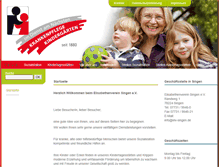 Tablet Screenshot of elisabethenverein-singen.de